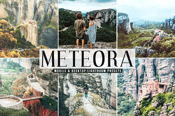 40 پریست لایت روم و کمرا راو و اکشن فتوشاپ تم طبیعت Meteora Pro Lightroom Presets