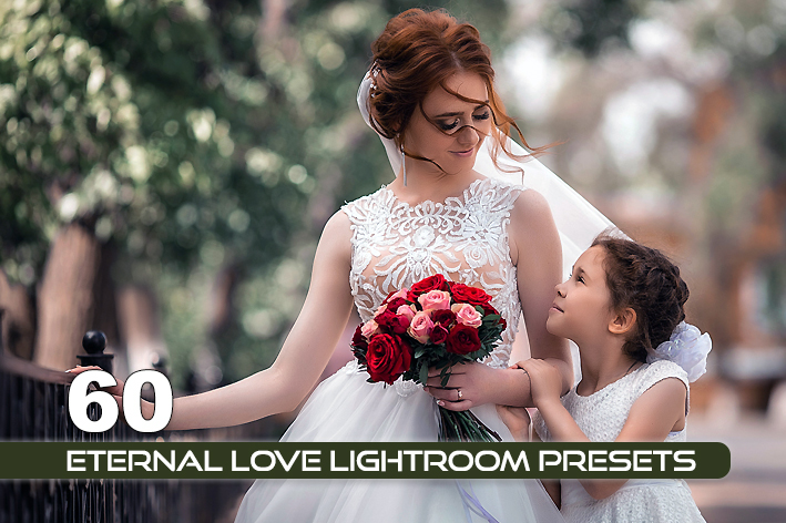 60 پریست لایت روم و براش لایت روم تم عشق ابدی Eternal Love Lightroom Presets