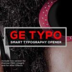 پروژه آماده پریمیر با موزیک تیتراژ حرفه ای تایپوگرافی The Typo Smart Opener