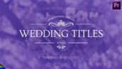 10تایتل آماده عروسی برای پریمیر پرو Floral Wedding Titles - Premiere Pro | Mogrt