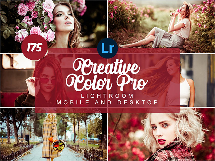 175 پریست لایت روم حرفه ای رنگی Creative Color Pro PRESETS