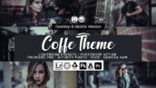 20 پریست لایت روم سینمایی و اکشن فتوشاپ و لات رنگی Coffe Theme Presets