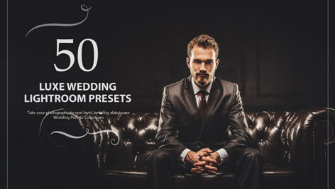 50 پریست لایت روم حرفه ای عروسی افکت لوکس Luxe Wedding Lightroom Presets
