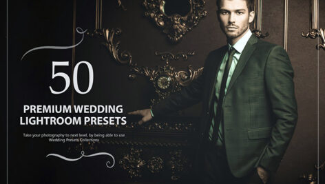 50 پریست لایت روم حرفه ای عروسی رنگهای سینماتیک Premium Wedding Lightroom Presets