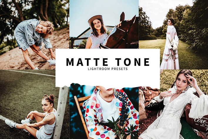 10 پریست لایت روم حرفه ای دسکتاپ تم رنگی مات Matte Tone Lightroom Presets