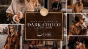 30 پریست رنگی لایت روم حرفه ای تم شکلات تیره DARK CHOCO Lightroom Presets