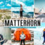40 پریست لایت روم و کمرا راو و اکشن فتوشاپ تم ماترهورن Matterhorn Lightroom Presets