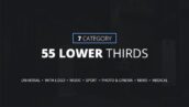 55 تایتل آماده افتر افکت حرفه ای Lower Thirds in 7 Categories