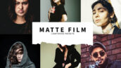 10 پریست لایت روم حرفه ای مات سینمایی Matte Film Lightroom Presets