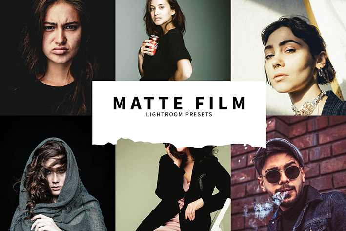 10 پریست لایت روم حرفه ای مات سینمایی Matte Film Lightroom Presets