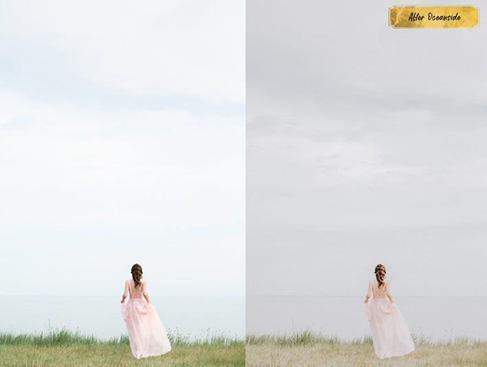 10 پریست لایت روم عروسی و پرتره تم ساحلی Oceanside Lightroom Presets