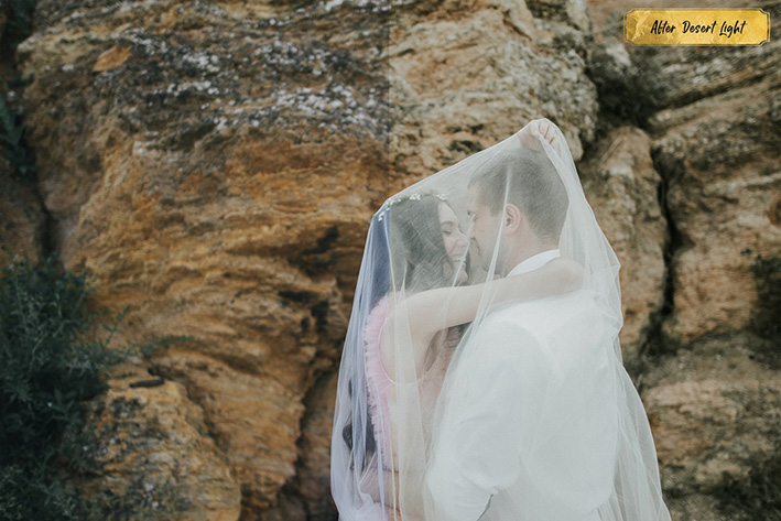 10 پریست لایت روم عروسی و پرتره تم کویر Desert Light Lightroom Presets