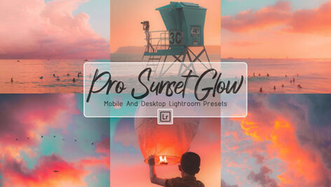 30 پریست لایت روم حرفه ای تم غروب آفتاب ProSunset Glow Mobile & Lightroom