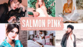 40 پریست لایت روم و پریست کمرا راو و اکشن فتوشاپ تم صورتی Salmon Pink Lightroom Presets