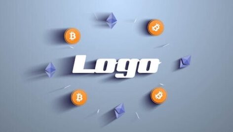 پروژه افتر افکت لوگو با موزیک تبلیغ ماینینگ بیتکوین Bitcoin Crypto Mining Logo