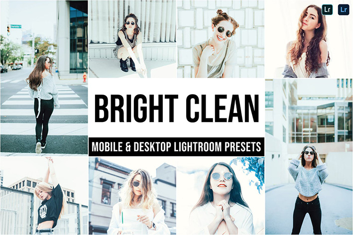 20 پریست تم روشن حرفه ای لایت روم  Bright Clean Lightroom Presets