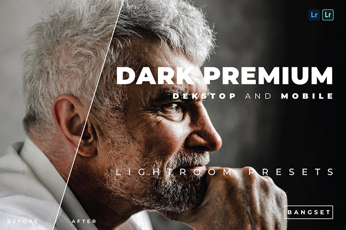 20 پریست رنگی لایت روم حرفه ای تم تیره Dark Lightroom Preset