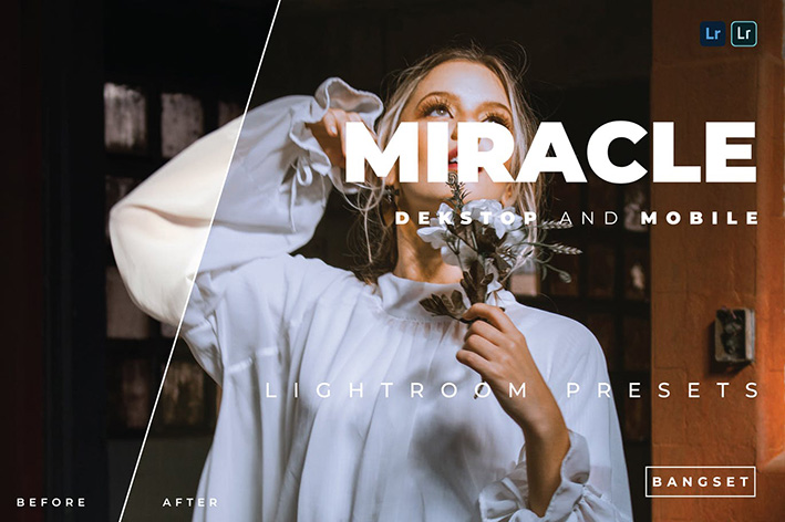 20 پریست رنگی لایت روم حرفه ای تم شگفت انگیز  Miracle Lightroom Preset