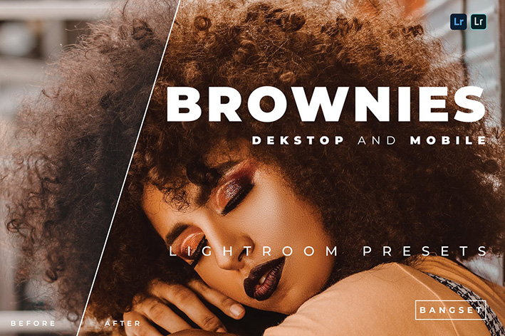 20 پریست رنگی لایت روم حرفه ای عکس پرتره Brownies Lightroom Preset