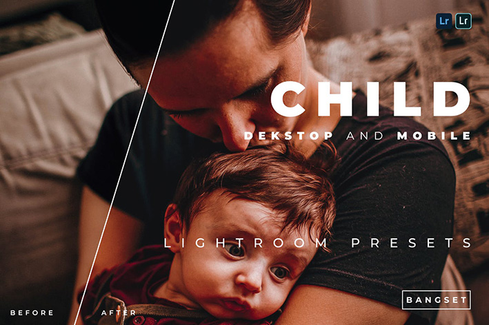 20 پریست رنگی لایت روم حرفه ای عکس کودک Child Lightroom Preset