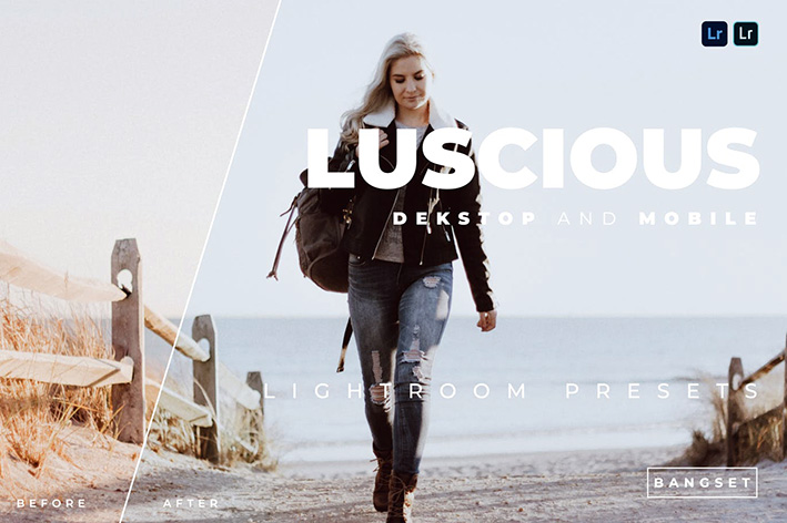 20 پریست رنگی لایت روم حرفه ای فشن و مدلینگ Luscious Lightroom Preset