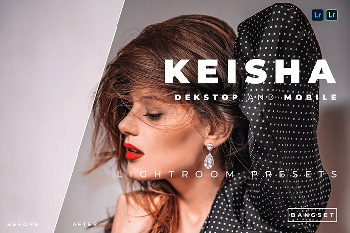 20 پریست رنگی لایت روم حرفه ای پرتره Keisha Lightroom Preset