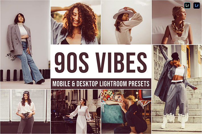 20 پریست لایت روم تمر رنگ قدیمی دهه نود  90s Vibes Lightroom Presets