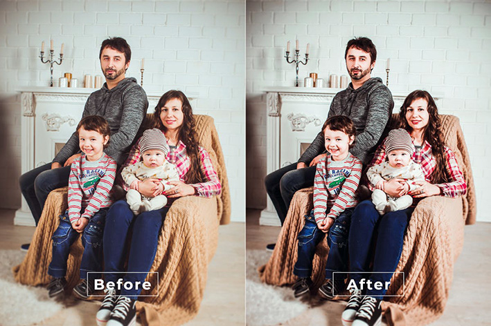 20 پریست لایت روم حرفه ای عکس خانوادگی Family Lightroom Preset