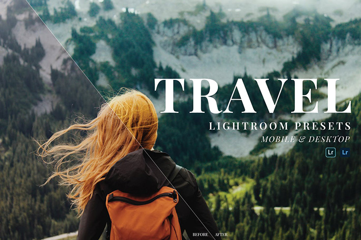 20 پریست لایت روم سفر و طبیعت دسکتاپ و موبایل Travel Lightroom Presets