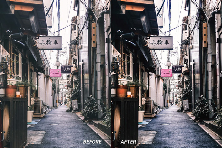 30 پریست رنگی لایت روم تم عکس خیابانی Street Lightroom Presets
