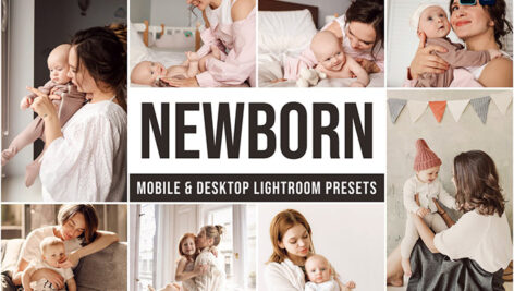 30 پریست لایت روم آتلیه کودک و نوزاد Newborn Lightroom Presets