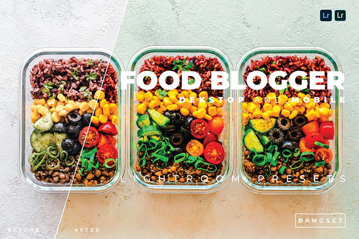 38 پریست لایت روم برای وبلاگ نویسان مواد غذایی Food Blogger Lightroom Preset
