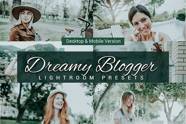 80 پریست لایت روم بلاگر و کمرا راو و اکشن فتوشاپ و لات رنگی Dreamy Blogger Lightroom Presets