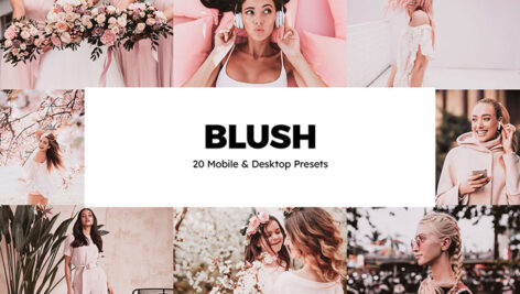 پریست لایت روم و پریست کمرا راو فتوشاپ و لات رنگی Blush Lightroom Presets & LUTs