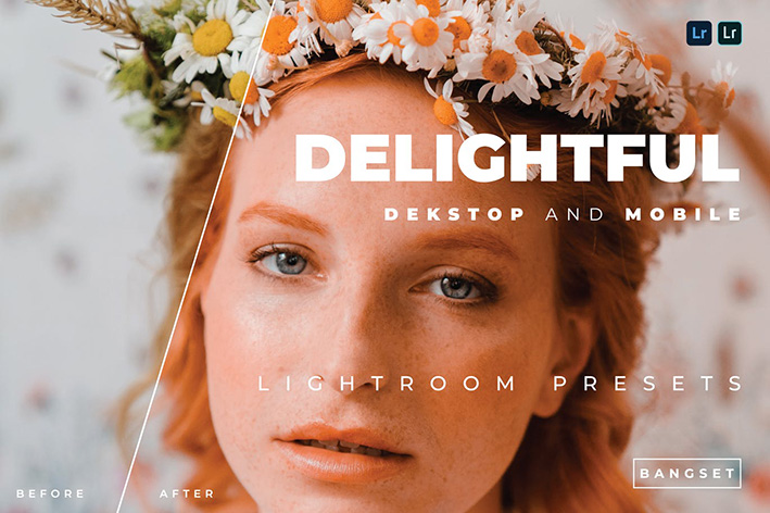 پریست لایت روم پرتره 20 تایی تم دلپذیر Delightful Lightroom Preset