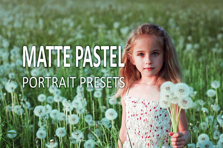 10 پریست لایت روم پرتره رویایی Matte Pastel Portrait Lightroom Presets