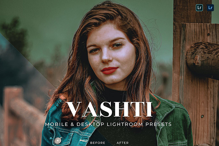 20 پریست لایت روم پرتره فوق حرفه ای زیبا Vashti Lightroom Presets