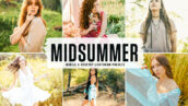 40 پریست لایت روم تابستان و کمرا راو و اکشن فتوشاپ Midsummer Lightroom Presets