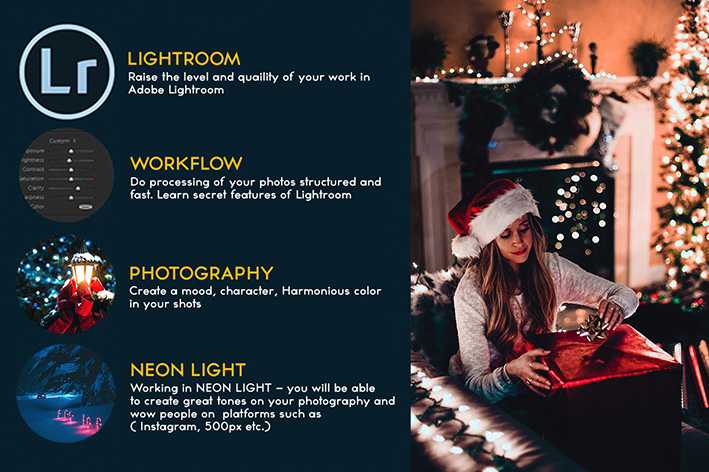 50 پریست لایت روم 2021 عکس کریسمس Christmas Lightroom Presets