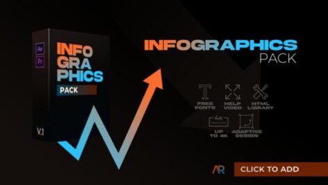 پکیج اینفوگرافیک پروژه پریمیر ۲۰۲۱ حرفه ای Infographics Pack MOGRT