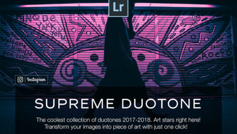 100 پریست لایت روم حرفه ای تک رنگ Duotone Lightroom Presets