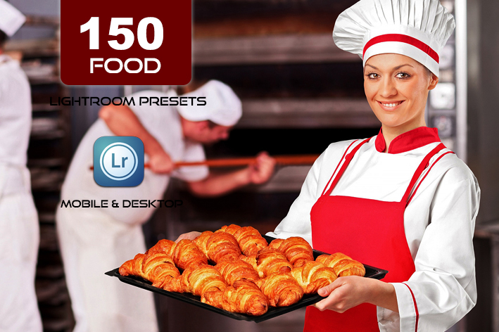 150 پریست لایت روم غذا و پریست کمرا راو فتوشاپ Chef Food Presets Lightroom