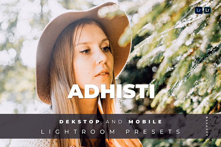 20 پریست لایت روم رنگی تم تناژ روشن Adhisti Lightroom Preset