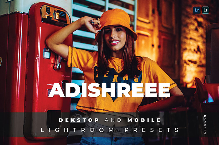 20 پریست لایت روم رنگی تم شاد Adishreee Lightroom Preset