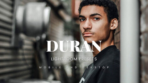 20 پریست لایت روم عکس فشن مردانه Duran Lightroom Presets