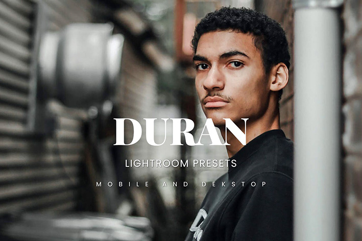 20 پریست لایت روم عکس فشن مردانه Duran Lightroom Presets