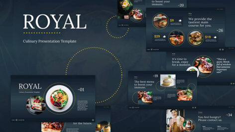 35 قالب پاورپوینت و گوگل اسلایدر تم معرفی رستوران Culinary Powerpoint Templates