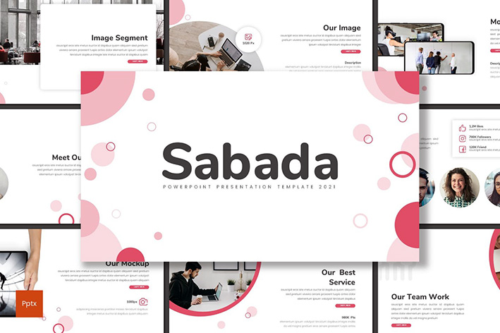 قالب پاورپوینت و گوگل اسلایدر تم تجارت و شرکتی Sabada Business Powerpoint Template