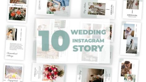 پروژه افتر افکت استوری اینستاگرام عروسی Wedding Instagram Story