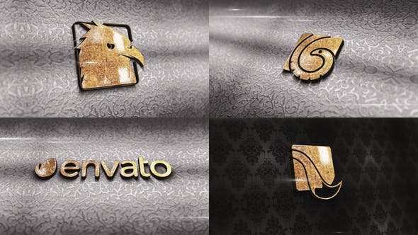 پروژه افتر افکت لوگو با موزیک 2021 افکت طلایی Carving Gold Logo